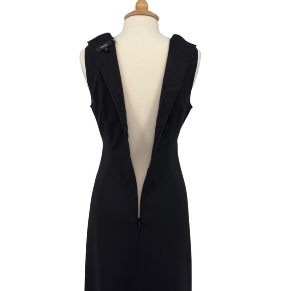 Theory NEW Womens Risbana Good Wool Stretch A-Line Dress Size 12 Black Office - Picture 12 of 16